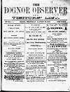 Bognor Regis Observer Wednesday 15 January 1879 Page 1