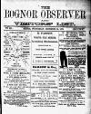 Bognor Regis Observer Wednesday 24 December 1879 Page 1