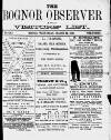 Bognor Regis Observer Wednesday 24 March 1880 Page 1