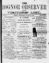 Bognor Regis Observer Wednesday 31 March 1880 Page 1