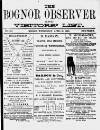 Bognor Regis Observer Wednesday 21 April 1880 Page 1