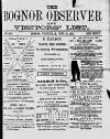 Bognor Regis Observer Wednesday 30 June 1880 Page 1