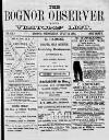 Bognor Regis Observer Wednesday 14 July 1880 Page 1