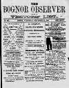 Bognor Regis Observer Wednesday 22 September 1880 Page 1