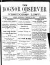 Bognor Regis Observer Wednesday 23 February 1881 Page 1