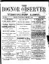 Bognor Regis Observer Wednesday 02 March 1881 Page 1
