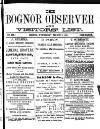 Bognor Regis Observer Wednesday 09 March 1881 Page 1