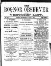 Bognor Regis Observer Wednesday 08 June 1881 Page 1