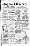 Bognor Regis Observer Wednesday 15 October 1884 Page 1