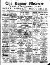 Bognor Regis Observer Wednesday 01 October 1890 Page 1