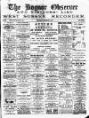 Bognor Regis Observer Wednesday 19 November 1890 Page 1
