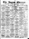 Bognor Regis Observer Wednesday 03 December 1890 Page 1