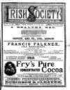 Irish Society (Dublin) Saturday 21 June 1890 Page 1