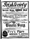 Irish Society (Dublin) Saturday 27 June 1891 Page 1