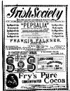 Irish Society (Dublin) Saturday 19 December 1891 Page 1