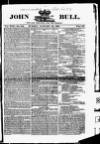 John Bull Sunday 29 January 1837 Page 1