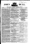 John Bull Saturday 20 January 1849 Page 1