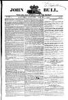 John Bull Saturday 09 March 1850 Page 1