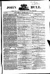 John Bull Saturday 27 September 1851 Page 1