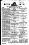 John Bull Saturday 31 January 1852 Page 1