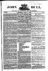 John Bull Saturday 01 May 1852 Page 1