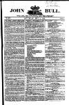 John Bull Saturday 08 May 1852 Page 1