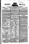 John Bull Monday 20 September 1852 Page 1