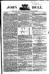 John Bull Saturday 25 September 1852 Page 1