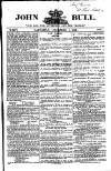 John Bull Saturday 04 December 1852 Page 1