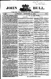 John Bull Saturday 11 December 1852 Page 1