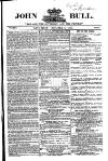 John Bull Saturday 07 October 1854 Page 1