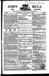 John Bull Saturday 10 January 1857 Page 1