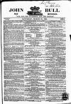 John Bull Saturday 27 March 1858 Page 1