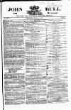John Bull Saturday 12 June 1858 Page 1