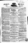 John Bull Saturday 23 October 1858 Page 1