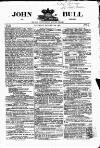 John Bull Saturday 28 January 1860 Page 1