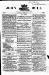John Bull Saturday 09 February 1861 Page 1