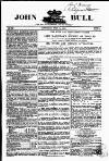 John Bull Saturday 18 May 1861 Page 1