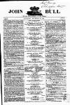 John Bull Saturday 23 November 1861 Page 1