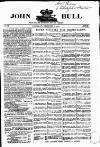 John Bull Saturday 07 December 1861 Page 1