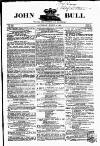 John Bull Saturday 08 March 1862 Page 1