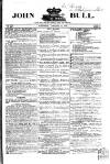 John Bull Saturday 13 January 1866 Page 1