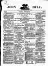 John Bull Saturday 02 October 1869 Page 1