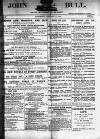 John Bull Saturday 31 January 1885 Page 1