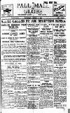 Pall Mall Gazette Thursday 04 August 1921 Page 1