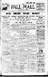 Pall Mall Gazette Tuesday 03 January 1922 Page 1