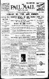 Pall Mall Gazette Thursday 05 January 1922 Page 1