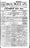 Pall Mall Gazette Monday 09 January 1922 Page 1