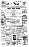 Pall Mall Gazette Wednesday 11 January 1922 Page 1