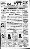 Pall Mall Gazette Friday 07 April 1922 Page 1